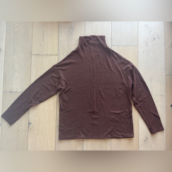Reformation Chocolate Brown Turtleneck Sweater - Picture 3 of 8